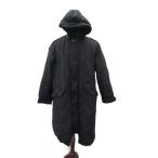 Zara ZARA стеганое пальто длинный длина XS-S чёрный с капюшоном одноцветный /SY30 #GY75 мужской 