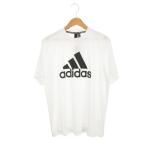  не использовался товар Adidas adidas AEROREADY футболка спортивная одежда M белый белый Logo принт короткий рукав /AH2 #ECA008 мужской 