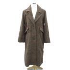  Moussy MOUSSY Пальто Честерфилд длинный длина 1 чай Brown Glenn в клетку /SM21 #ECA008 женский 