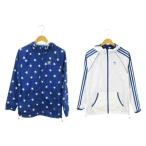  Adidas Originals adidas originals ветровка двусторонний жакет Parker спортивная одежда M синий голубой белый 