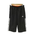  Adidas adidas шорты спортивная одежда M чёрный черный боковой линия Logo принт /MN42 #GY08 мужской 