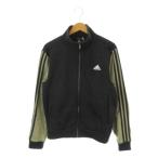  Adidas adidas жакет обратная сторона ворсистый спортивная одежда S чёрный черный хаки одноцветный длинный рукав полный Zip /AH49 #GY75 мужской 