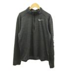  Nike NIKE спортивная одежда tops половина Zip длинный рукав M серый /KK #GY70 мужской 