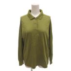  Trussardi TRUSSARDI SPORT GOLF рубашка-поло 40 желтый зеленый светло-зеленый длинный рукав одноцветный /TL #ECD009 женский 