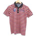  Tommy Hilfiger TOMMY HILFIGER Golf одежда рубашка-поло M красный красный окантовка рисунок короткий рукав Logo вышивка /YS61 #ECD009 мужской 