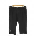 Trussardi TRUSSARDI GOLF укороченные брюки Golf 44 чёрный черный одноцветный cargo карман разрез кромка /CK37 #ECC009 женский 