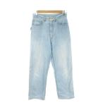  Trussardi TRUSSARDI JEANS укороченные брюки Denim 42 бледно-голубой голубой Logo вышивка высокий талия woshu обработка /MN36 #ECB009
