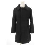  A.P.C. A.P.C. пальто с отложным воротником шерсть 36 чёрный черный одноцветный раунд цвет длинный рукав соотношение крыло /MN19 #GY75 женский 