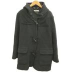  United Arrows UNITED ARROWS пальто полупальто "даффл коут" с капюшоном .38 серый midi длина /KK #ECA009 женский 
