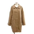  Iena IENA пальто с отложным воротником шерсть . Camel одноцветный длинный рукав /NP #ECA009 женский 