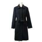  Vicky VICKY COUTURE пальто с отложным воротником Anne gola.1 чёрный черный длинный рукав ремень имеется /NP #ECA009 женский 