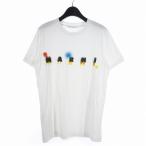ショッピングMARNI マルニ MARNI ロゴ プリント Tシャツ クルーネック 46 白 ホワイト HUMU0170P0 メンズ