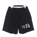 ショッピングディースクエアード ディースクエアード DSQUARED2 21SS Be Icon Relax Shorts スウェットショートパンツ ショーツ M ブラック 黒 S79MU0005 国内正規 メンズ