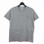 ショッピングロンハーマン ロンハーマン Ron Herman 霜降り Vネック Tシャツ 半袖 無地 S グレー 国内正規 メンズ