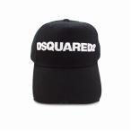 ショッピングディースクエアード 未使用品 ディースクエアード DSQUARED2 21AW ロゴ刺繍 キャップ 帽子 UNI ブラック/ホワイト 黒 白 S82BC0028 国内正規 メンズ