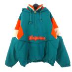  стартер STARTER NFLano подставка Parker с хлопком блузон половина Zip тянуть over M зеленовато-голубой / orange мужской 