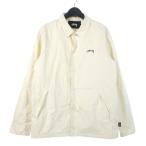 ステューシー STUSSY コーチジャケット ナイロンジャケット ブルゾン S アイボリー メンズ
