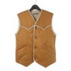 ヒステリックグラマー HYSTERIC GLAMOUR ウエスタンベスト フェイクムートン ボア M ベージュ 02223AV03310 メンズ