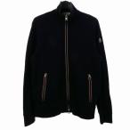 モンクレール MONCLER ワンポイント ロゴ フルジップ トレーナー スウェット XL ネイビー 紺 151-091-84314-00-80065 メンズ