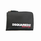 ショッピングディースクエアード 未使用品 ディースクエアード DSQUARED2 23AW BOB ZIP WALLET コンパクトウォレット 財布 UNI ブラック 黒 S82WA0041 国内正規  メンズ