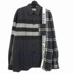 ショッピングバーバリー バーバリー BURBERRY チェック シャツ 長袖 グレー 8033933 メンズ