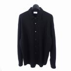 ショッピングデコ アンデコレイテッドマン UNDECORATED MAN  Wool Knit Smooth Shirt ウールニットスムースシャツ 長袖 3 ブラック 黒 UDF23205 メンズ