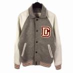 ディーゼル DIESEL スタジャン レザージャケット ブルゾン 上着 S グレー メンズ