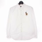  Ralph Lauren RALPH LAUREN вышивка Logo оскфорд рубашка блуза длинный рукав L белый женский 