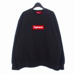 シュプリーム SUPREME 22AW Box Logo Creｗneck ボックスロゴ スウェット トレーナー L ブラック 黒 メンズ