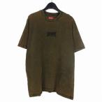 シュプリーム SUPREME 22SS Acid Wash S/S Top アシッドウォッシュ Tシャツ カットソー 半袖 L カーキ メンズ