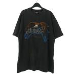 ハーレーダビッドソン HARLEY DAVIDSON 96コピーライト アメリカ製 USA製 イーグルプリント ロゴ Tシャツ 半袖 ヘインズ ビーフィー XL 黒