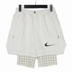 ナイキ NIKE × オフホワイト Off White コラボ インナースパッツ ランニングショーツ ショートパンツ S 白 ホワイト メンズ