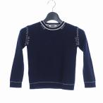  б/у не использовался товар Marni MARNI 19AW шерсть стежок вязаный свитер 7 минут длина 6Y темно-синий BKMBM002IM внутренний стандартный Kids [bektoru б/у одежда ]