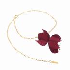中古 未使用品 マルニ MARNI 19SS NECKLACE WITH FABRIC FLOWER ネックレス フラワー ゴールド 金色 COMVW12N00 国内正規 レディース 【ベ