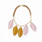 中古 未使用品 マルニ MARNI 20SS LEATHER AND RESIN NECKLACE チェーン ネックレス レザー マルチカラー COMV0088N1 国内正規 レディース