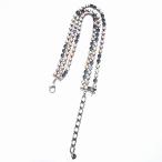 中古 未使用品 エムエムシックス MM6 メゾンマルジェラ Maison Margiela 20SS イヤリング クリスタル チョーカー ネックレス UNI シルバー