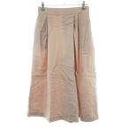  Ballsey Tomorrowland брюки широкий гаучо брюки боковой застежка-молния тонкий лен .linen. одноцветный 34 бежевый низ женский 