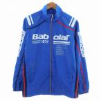  Descente DESCENTE Babolat Babolat теннис одежда ветровка длинный рукав Zip выше Logo M синий голубой внешний /YA мужской 