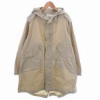  Beams Boy BEAMS BOY Mod's Coat springs длинный рукав рыба tail капот хлопок одноцветный бежевый внешний женский 