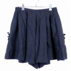 bomerus Lee BON MERCERIE юбка-брюки шоу хлеб брюки Short tuck боковой застежка-молния лента шерсть одноцветный 38 серый низ /T