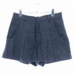  American Rag Cie AMERICAN RAG CIE шоу хлеб брюки Short tuck Zip fly шерсть одноцветный 0 серый низ /T2 женский 