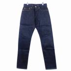 未使用品 桃太郎ジーンズ JEANS 0405-SP 出陣レーベル デニム パンツ 15.7oz 桃耳 セルビッチ ハイテーパード ボタンフライ ジーンズ 無地
