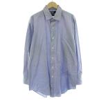 ポロ バイ ラルフローレン Polo by Ralph Lauren ワイシャツ ドレスシャツ 長袖 41-82 大きいサイズ 青 ブルー /DK メンズ