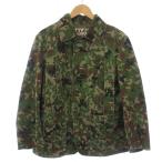 エヴィス EVISU 新恵美寿神頭 ミリタリー ジャケット 迷彩 カモフラ 38 M 緑 グリーン /BM メンズ