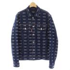ディースクエアード DSQUARED2 Print Icon Logo Stretch Denim Jacket In Blue デニムジャケット ジージャン Gジャン ロゴ XS 青 ブルー S7