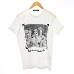 ディースクエアード Bad News Scout T-Shirt S74GD0338 Tシャツ カットソー 半袖 ロゴ プリント M 白 ホワイト 黒 ブラック