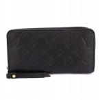 ルイヴィトン LOUIS VUITTON ジッピーウォレット モノグラム アンプラント 長財布 ノワール M61864 /KH ☆AA★ レディース