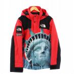 ザノースフェイス シュプリーム 19AW Statue of Liberty Mountain Jacket マウンテンパーカー M 赤 黒 NP61902I /KH メンズ