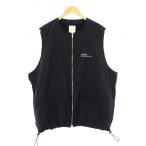 エスエフシー S.F.C(STRIPES FOR CREATIVE) STITCHED ZIP VEST スティッチドジップベスト XXL ブラック /KH メンズ