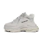 ショッピングバレンシアガ バレンシアガ BALENCIAGA Triple S トリプルエス スニーカー ローカット ファー 40 グレー 668563 メンズ